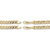 Thumbnail Image 2 of Semi-Solid Curb Chain Necklace & Bracelet 10K Yellow Gold