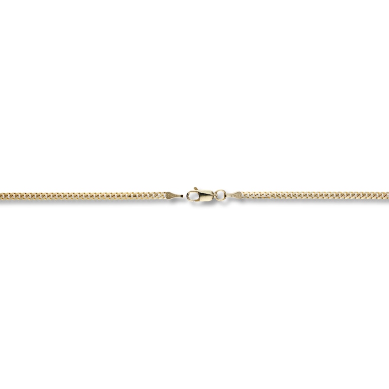 Main Image 2 of Cuban Chain Necklace Solid 14K Yellow Gold 18&quot;