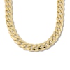 Thumbnail Image 1 of Hollow Cuban Chain Necklace 10K Yellow Gold 24&quot;