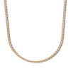 Thumbnail Image 1 of Semi-Solid Glitter Rope Chain Necklace 14K Yellow Gold 16&quot;