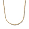 Thumbnail Image 1 of Semi-Solid Glitter Rope Chain Necklace 14K Yellow Gold 20&quot;