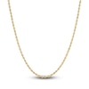 Thumbnail Image 0 of Semi-Solid Glitter Rope Chain Necklace 14K Yellow Gold 20"