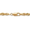 Thumbnail Image 2 of Semi-Solid Glitter Rope Chain Necklace 14K Yellow Gold 22&quot;