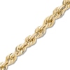 Thumbnail Image 2 of Semi-Solid Glitter Rope Chain Necklace 14K Yellow Gold 22&quot;