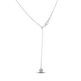 Solid Box Chain Necklace 14K White Gold 22&quot;