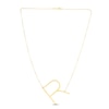 Thumbnail Image 2 of Large Sideways R Necklace 14K Yellow Gold 18&quot;