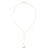 Thumbnail Image 2 of Paperclip Lariat Heart Necklace 10K Yellow Gold 18&quot;