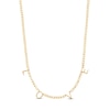 Thumbnail Image 1 of Love Station Curb Necklace 10K Yellow Gold 16&quot;