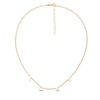 Thumbnail Image 2 of Love Station Curb Necklace 10K Yellow Gold 16&quot;