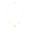 Thumbnail Image 2 of Diamond-cut Beaded Cross Necklace 14K Yellow Gold 17&quot;