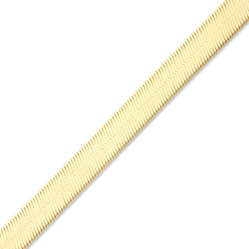 Main Image 2 of Solid Herringbone Necklace 14K Yellow Gold 20&quot;