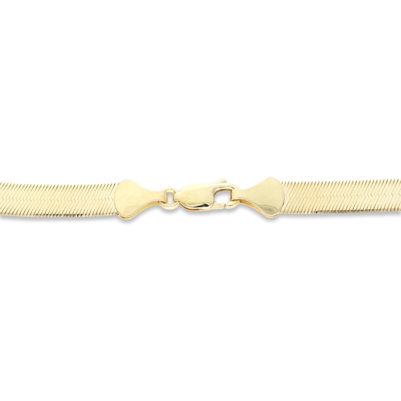 Main Image 3 of Solid Herringbone Necklace 14K Yellow Gold 20&quot;