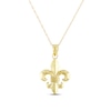 Thumbnail Image 1 of Fleur-de-Lis Necklace 10K Yellow Gold 18&quot;