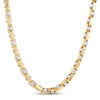 Thumbnail Image 0 of Hollow Barrel Link Necklace 10K Two-Tone Gold 22"