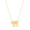 Thumbnail Image 1 of &quot;Mama&quot; Bear Necklace 14K Yellow Gold 18&quot;