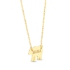 Thumbnail Image 2 of &quot;Mama&quot; Bear Necklace 14K Yellow Gold 18&quot;