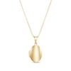 Thumbnail Image 1 of Polished Oval Locket Necklace 10K Yellow Gold 18&quot;