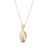 Thumbnail Image 2 of Polished Oval Locket Necklace 10K Yellow Gold 18&quot;