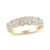 Thumbnail Image 1 of Diamond Crisscross Anniversary Ring 1/2 ct tw 14K Yellow Gold