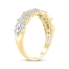 Thumbnail Image 2 of Diamond Crisscross Anniversary Ring 1/2 ct tw 14K Yellow Gold