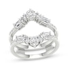 Thumbnail Image 1 of Lab-Grown Diamonds by KAY Baguette, Round & Emerald-Cut Chevron Enhancer Ring 1-1/2 ct tw 14K White Gold