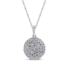 Thumbnail Image 1 of Diamond Disc Necklace 1/3 ct tw 10K White Gold 18&quot;