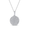 Thumbnail Image 2 of Diamond Disc Necklace 1/3 ct tw 10K White Gold 18&quot;