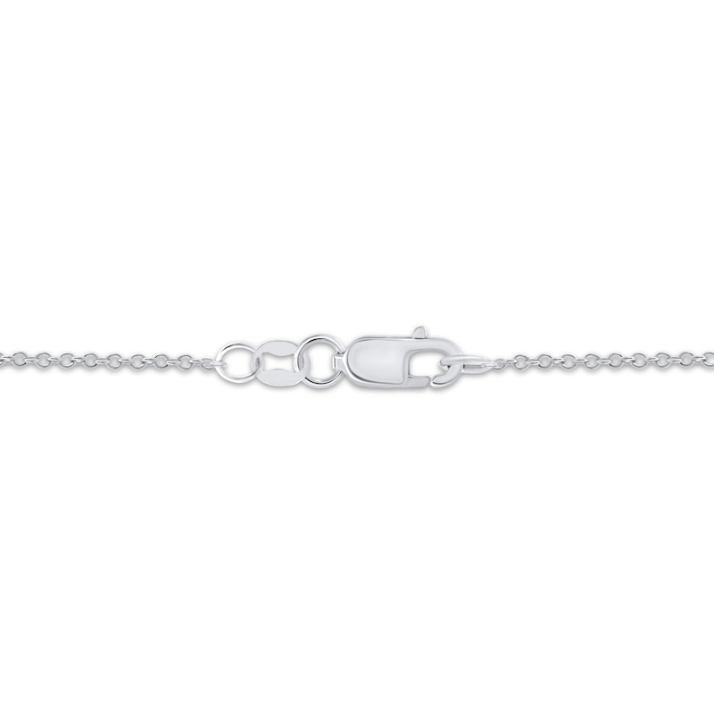 Main Image 3 of Diamond Disc Necklace 1/3 ct tw 10K White Gold 18&quot;