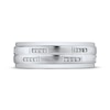 Thumbnail Image 3 of Men's Diamond Brushed Wedding Band 1/3 ct tw 10K White Gold