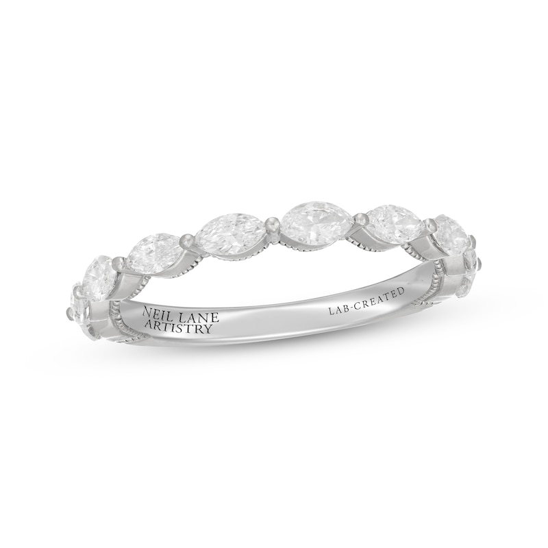 Main Image 1 of Neil Lane Artistry Marquise-Cut Lab-Grown Diamond Anniversary Band 3/4 ct tw 14K White Gold