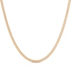 Thumbnail Image 0 of Hollow Cuban Curb Chain Necklace 3mm 10K Yellow Gold 24"