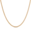 Thumbnail Image 1 of Hollow Cuban Curb Chain Necklace 3mm 10K Yellow Gold 22&quot;