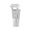 Thumbnail Image 2 of Princess-Cut Multi-Diamond Center Bridal Set 3 ct tw 10K White Gold