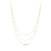 Thumbnail Image 2 of Layered Diamond-Cut Bead & Bar Chain Necklace 10K Yellow Gold 17&quot;