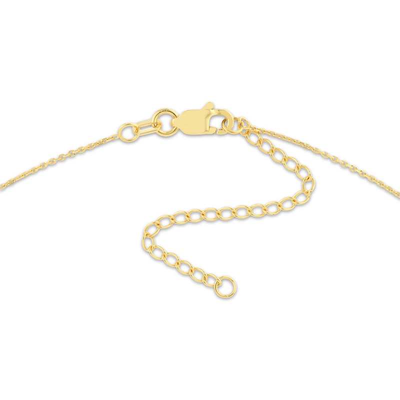 Main Image 3 of &quot;Blessed&quot; Bar & Cross Dangle Necklace 14K Yellow Gold 16&quot;