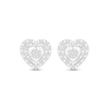 Thumbnail Image 1 of Diamond Heart Stud Earrings 1/5 ct tw Sterling Silver