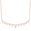 Thumbnail Image 1 of Diamond Curved Necklace 1/2 ct tw 14K Rose Gold 18&quot;