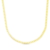 Thumbnail Image 0 of Semi-Solid Curb Chain Necklace 3.45mm 18K Yellow Gold 20"