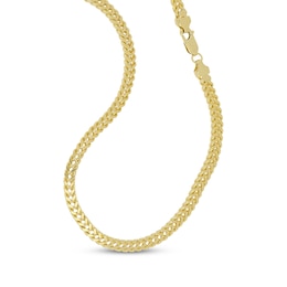 Solid Franco Chain Necklace 4.2mm 14K Yellow Gold 24&quot;