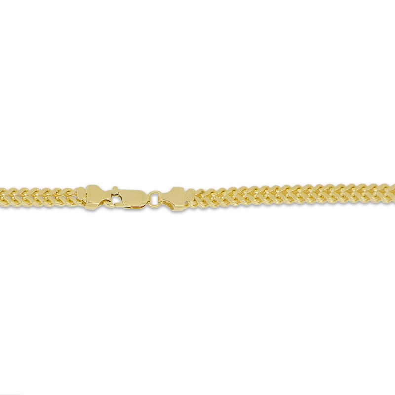 Main Image 3 of Solid Franco Chain Necklace 4.2mm 14K Yellow Gold 24&quot;