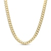 Thumbnail Image 1 of Solid Cuban Curb Chain Necklace 6.9mm 14K Yellow Gold 24&quot;