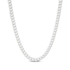 Thumbnail Image 0 of Solid Curb Chain Necklace 4.2mm 14K White Gold 20"