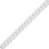 Thumbnail Image 1 of Solid Curb Chain Necklace 4.2mm 14K White Gold 20"