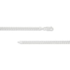 Thumbnail Image 2 of Solid Curb Chain Necklace 4.2mm 14K White Gold 20"
