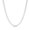 Thumbnail Image 0 of Solid Curb Chain Necklace 4.2mm 14K White Gold 22"