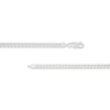 Thumbnail Image 2 of Solid Curb Chain Necklace 4.2mm 14K White Gold 22"