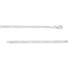 Thumbnail Image 2 of Solid Figaro Chain Necklace 4mm 14K White Gold 20"