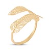 Thumbnail Image 2 of Leaf Bypass Ring 10K Yellow Gold