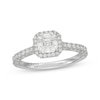 Thumbnail Image 0 of Neil Lane Artistry Heritage Square Emerald-Cut Diamond Halo Engagement Ring 1-3/8 ct tw Platinum