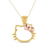 Thumbnail Image 1 of Children's Hello Kitty Necklace 14K Two-Tone Gold 13&quot;